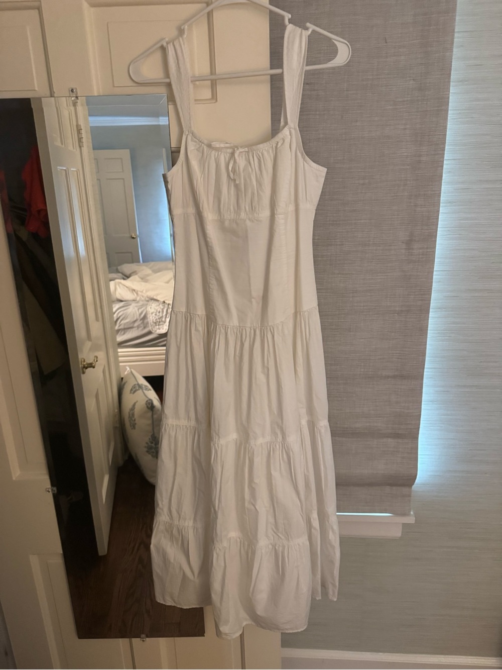 Aritzia NEW White Tiered Maxi Sundress
